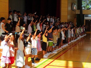 JS　前押さえ ２年生の出番です - 半田市立花園小学校